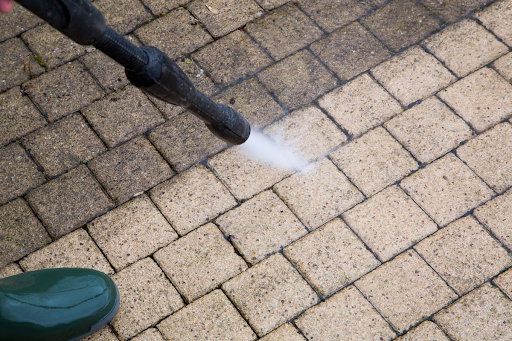 pressure washing paver